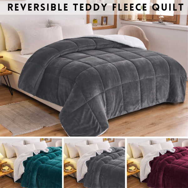 Calming 2 in 1 Teddy Fleece Doona - 50% OFF Today Only