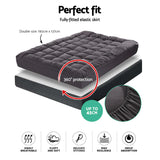 Premium Charcoal Mattress Topper - 50% OFF Today Only