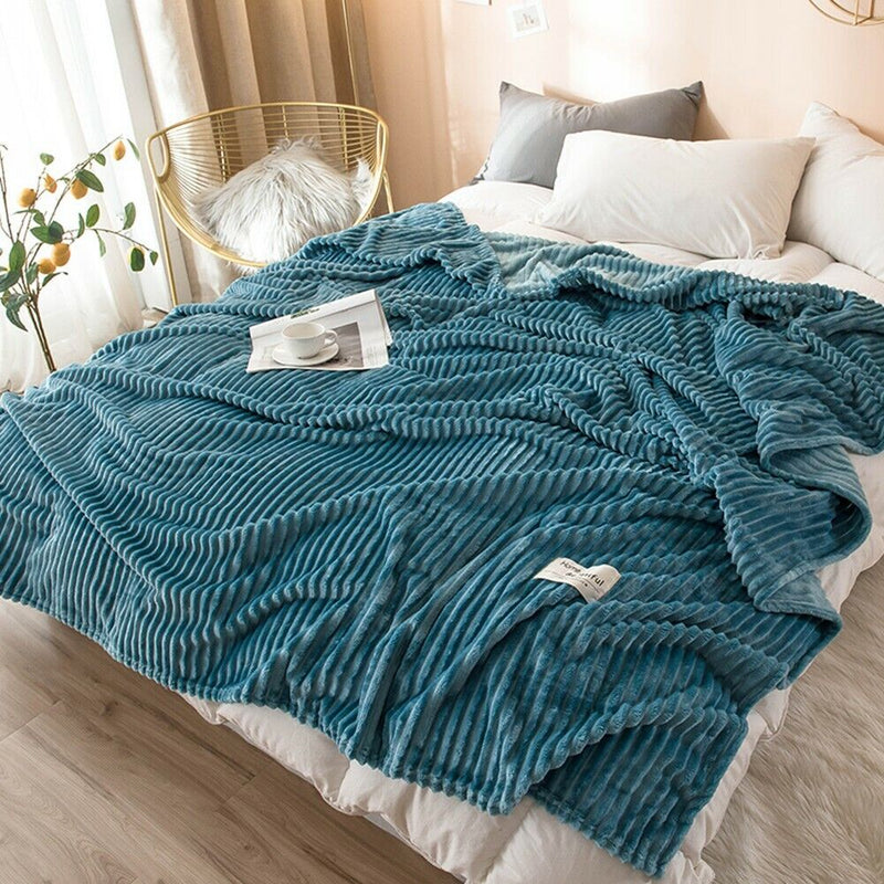 Cuddly Soft Flannel Plush Throw Rug - 50% OFF Today Only