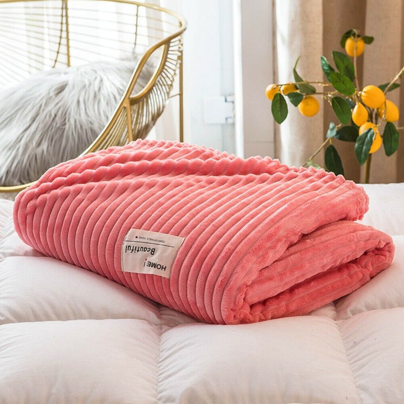 Cuddly Soft Flannel Plush Throw Rug - 50% OFF Today Only