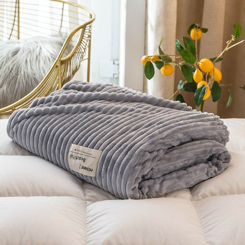 Cuddly Soft Flannel Plush Throw Rug - 50% OFF Today Only